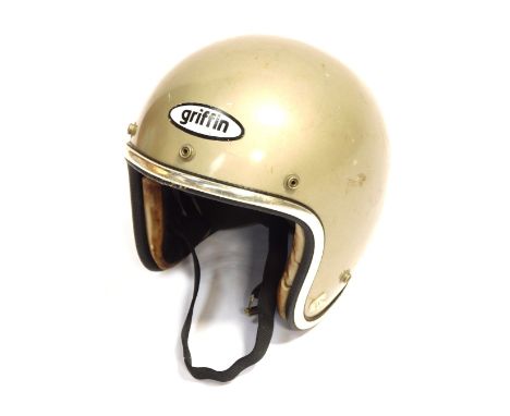 A Griffin helmet, in silver grey. To be sold on behalf of the Estate of the Late Jeffrey (Jeff) Ward.