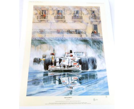 After John Saunders. Reflections, limited edition print 180/500, 60cm x 48cm.