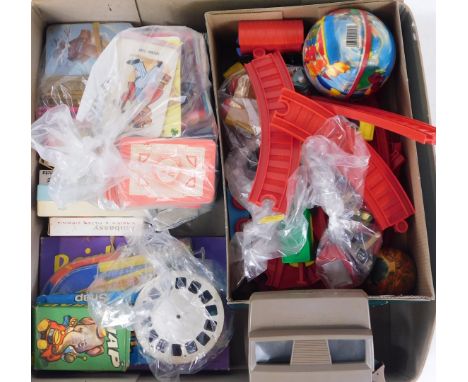 Various toys and games, to include Snap, various playing cards, marbles track, etc. (1 box)