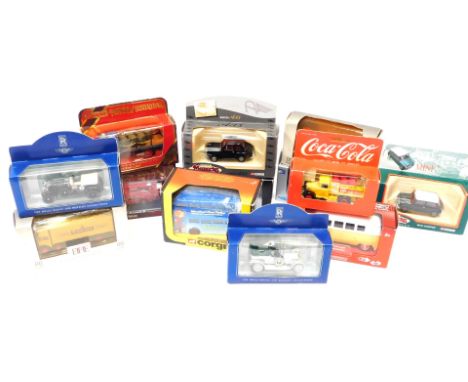 Corgi, Matchbox and other diecast vehicles, to include Corgi Austin A35, Atlas Editions AEC Regent 3 Fire Engine, Shell Colle