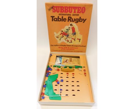 A Subbuteo International Edition Table Rugby Set, boxed.