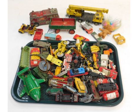 Matchbox, Dinky, and other diecast, including Matchbox Thunderbird 2, Dinky Merryweather Marquis fire engine, Dinky Toys Cole