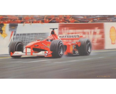 Gerald Coulson. Red October, depicting Michael Schumacher winning the Japanese Grand Prix, signed limited edition artist's pr