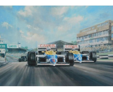 After Alan Fearnley. True Brit, limited edition print, signed in pencil to margin and numbered 43/850, 36cm x 54cm, framed an