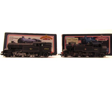 Two Bachmann Branch Line OO gauge locomotives, include a Gresley V13 Class locomotive and a Ivatt Class 2 locomotive, boxed. 