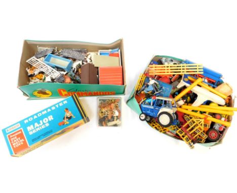 Matchbox, Corgi, and other diecast vehicles, including Dinky Toys Ford Escort, Lone Star Road Master Major Series Farm King t