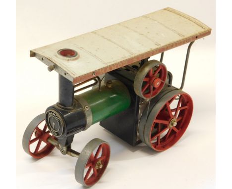 A Mamod TE1A steam engine, unboxed. 