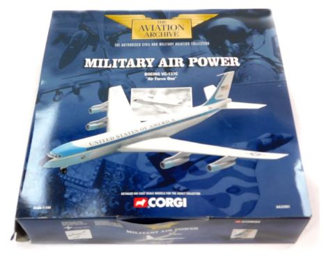 Corgi The Aviation Archive 1:44 scale diecast plane, Military Air Power, Boeing VC137C Air Force 1, boxed. 