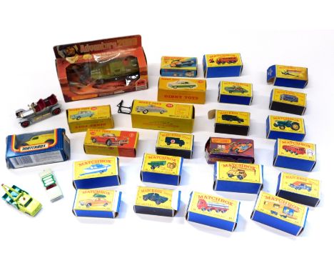 A collection of boxed Dinky and Matchbox cars, to include Dinky Toys Bentley Coupe 194, 162 Ford Zephyr saloon, 114 Triumph S