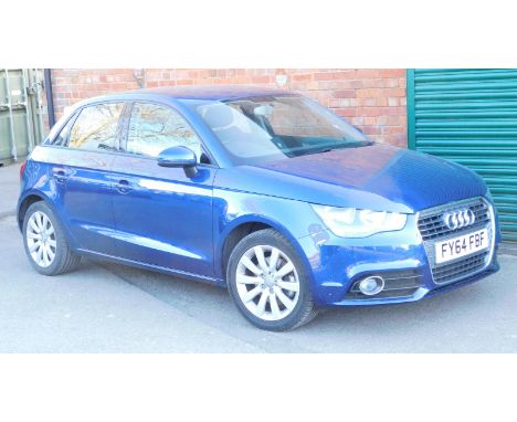 An Audi A1 TFSi four hatchback, Registration FY64 FBF, blue, manual, c28,563 recorded miles, V5 present, MOT to 210923., firs