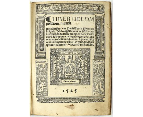 PAOLO VENETO, O.S.A. [Paulus Venetus].- ¶ LIBER DE COM | positione mundi. | Excellentissimi viri| Pauli Veneti Theologi | ins