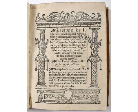 ESTELLA, Frei Diego de, O.F.M.- Tratado de la | vida loores y excelencias del glorioso a- | postol y bienauenturado euangelis