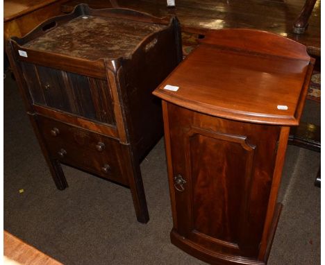 Victorian pot cupboard and tray top commode (2)