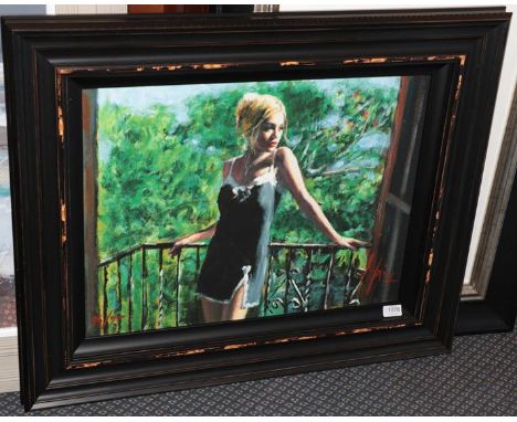 Fabien Perez (b.1952) Argentinean ''Sally in the Sun'' Signed and numbered 86/95, giclee print, 45cm by 60cm  In an excellent