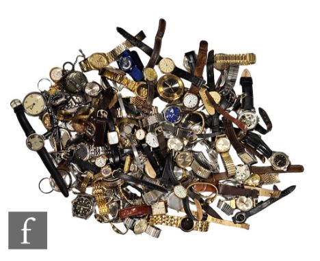 A parcel lot of assorted lady's and gentlemen's wrist watches, cases and other watches to include Avia, Limit, Timex, Rotary 