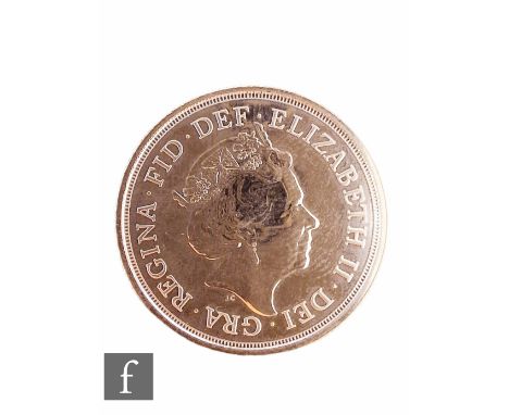 An Elizabeth II 2020 sovereign, reverse St George &amp; Dragon. 