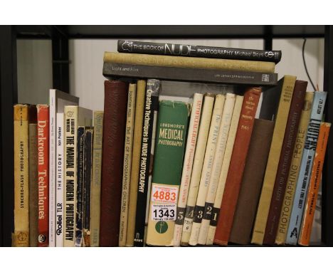 Shelf of vintage photography books. P&amp;P Group 3 (£25+VAT for the first lot and £5+VAT for subsequent lots) 