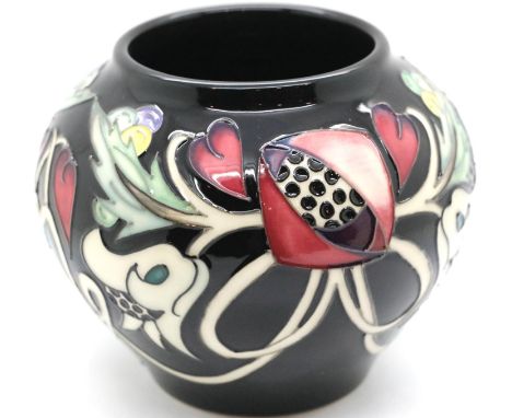 Moorcroft Talwin vase, H: 12 cm. P&amp;P Group 2 (£18+VAT for the first lot and £3+VAT for subsequent lots) 