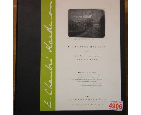 Folder of information relating to E Chambre Hardman including lottery bid and a thesis. P&amp;P Group 3 (£25+VAT for the firs