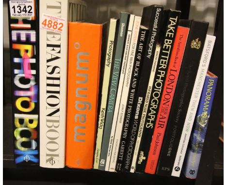 Shelf of photography books including the Photo Book and Magnus. P&amp;P Group 3 (£25+VAT for the first lot and £5+VAT for sub