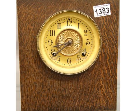 Victorian Ansonia shelf clock with wall rings and pendulum. Not available for in-house P&amp;P, contact Paul O'Hea at Mailbox