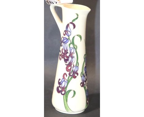 Moorcroft Bluebell Harmony jug, H: 19 cm. P&amp;P Group 2 (£18+VAT for the first lot and £3+VAT for subsequent lots) 