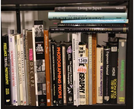 Shelf of photography books. P&amp;P Group 3 (£25+VAT for the first lot and £5+VAT for subsequent lots) 