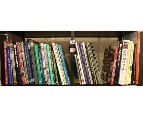 Two shelves of books on Railways and Model Railway catalogues. Not available for in-house P&amp;P, contact Paul O'Hea at Mail