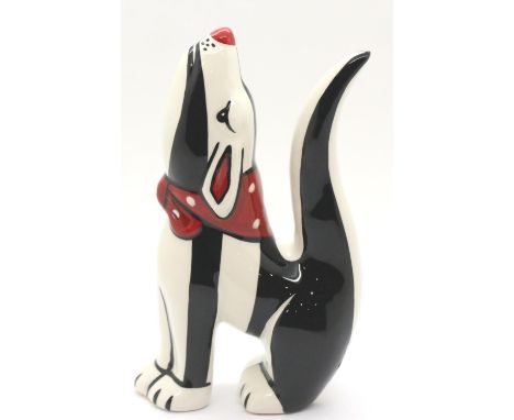 Lorna Bailey dog Steptoe, H: 14 cm. P&P Group 2 (£18+VAT for the first lot and £3+VAT for subsequent lots)Condition Report: N