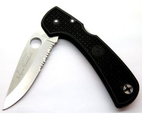 Folding Seki-city knife signed Wayne Goddard blade and another, P&amp;P Group 2 (£18+VAT for the first lot and £3+VAT for sub