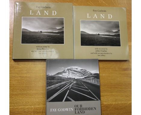 Fay Godwin signed copy Our Forbidden Land and two copies of Land (softback and hardback). P&amp;P Group 2 (£18+VAT for the fi
