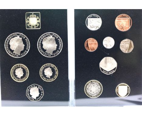 2015 fourteen coin Collector Edition proof UK set by The Royal Mint in presentation box. P&amp;P Group 1 (£14+VAT for the fir