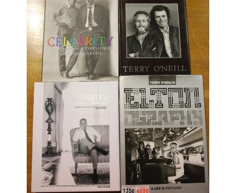 Terry O'Neill Elton John, Legends Sinatra and Celebrity. P&amp;P Group 3 (£25+VAT for the first lot and £5+VAT for subsequent