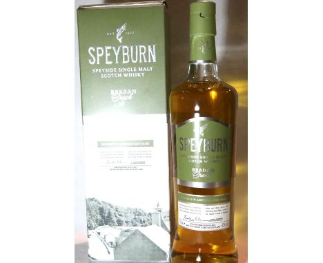 Boxed bottle of Speyburn single malt whisky. P&amp;P Group 3 (£25+VAT for the first lot and £5+VAT for subsequent lots) 