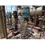 2 GRUNFOS MOTORS 7.5 Hp Vertical Pumps with 3600 Rpm, Model CRN5, Type TYQQE 18.6 Amp, Pumps Up to