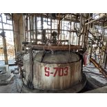 Oxime/Sulfate Separator Vertical Type in 316 Stainless Steel, 2.95m x 3.2m, Capacity 21 M3 plus Lev