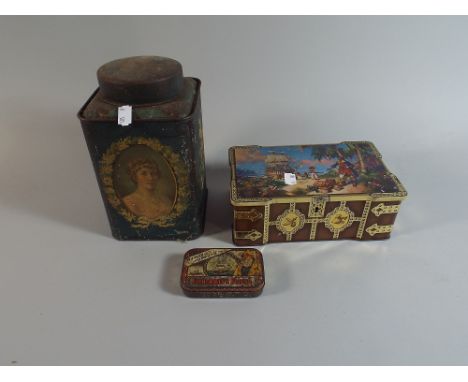 Three Vintage Tins Including Fisherman's Friend 