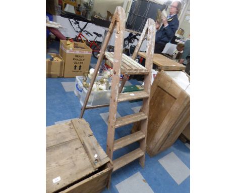 A Vintage Wooden Step Ladder