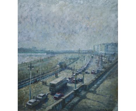 St John Child (fl.1960's) oil on canvas, Marine Parade, Brighton, signed 47 x 42cm.