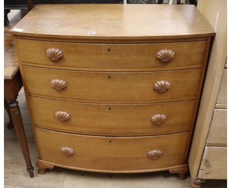 A light oak chest W.89cm.