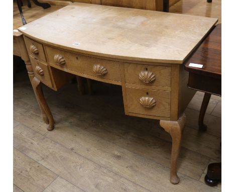 A light oak dressing table W.98cm