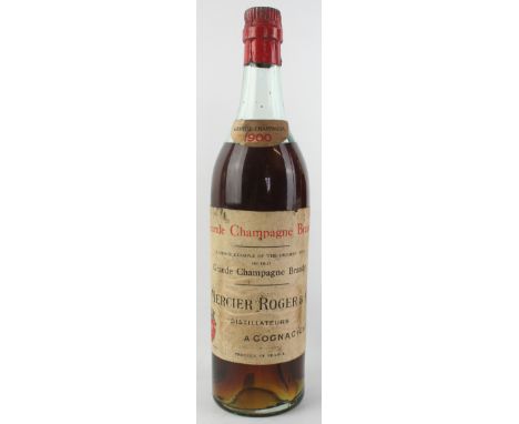 1 bottle Mercier Roger & Cie Grande Champagne Brandy Vintage 1900In excellent condition                                      