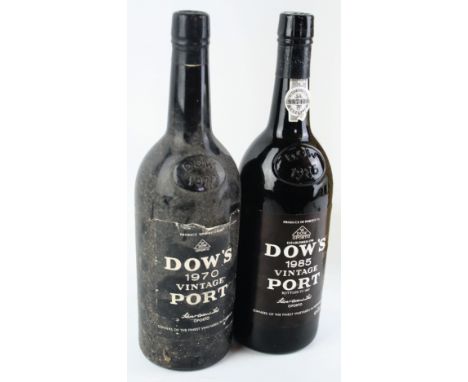 2 Bottles Dow's Vintage Port  being 1 bottle Dow's Vintage Port 1970 (b/n) together with 1 bottle Dow's Vintage Port 1985 (b/