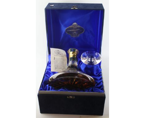 1 bottle Hand Blown Glencairn Cut Glass Decanter Auchentoshan 12 yo Malt Whisky in presentation box with Certificate of Authe