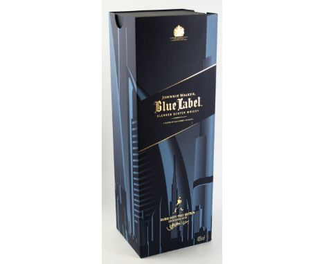 1 Litre Bottle Limited Edition of 1500 Johnnie Walker Blue Label "Dubai Duty Free Edition" Art by Jeff Nishinaka             