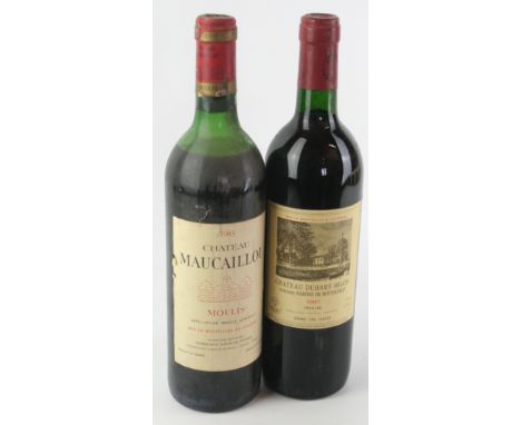 2 Bottles Fine Vintage Claret including Grand Cru Classe Comprising 1 bottle Chateau Duhart Milon Rothschild Grand Cru Classe