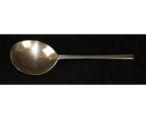 A mid 17th Century silver slip top spoonWith fig-shaped bowl and tapering faceted stem, the "slip-end" scratch engraved with 