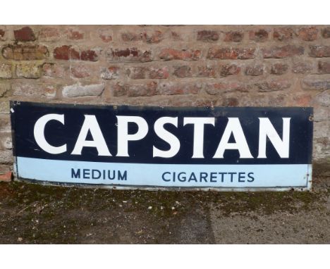 An original advertising Capstan medium cigarettes enamel sign43x153cm 