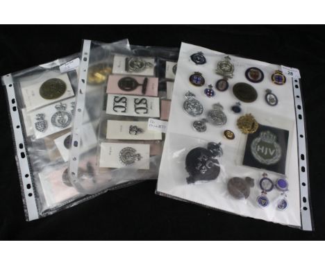 A collection of approx forty five British Police badges, mid to late 20th CenturyTo include a D. C. C. brass Special Constabl