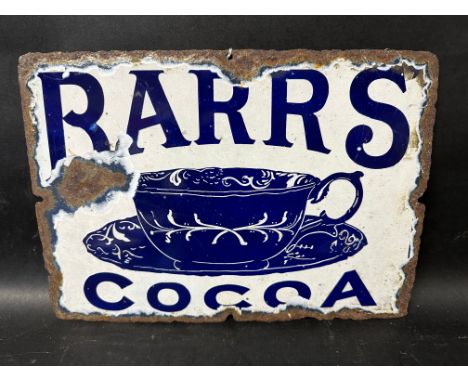 A Barrs Cocoa Victorian enamel sign, 14 x 10".